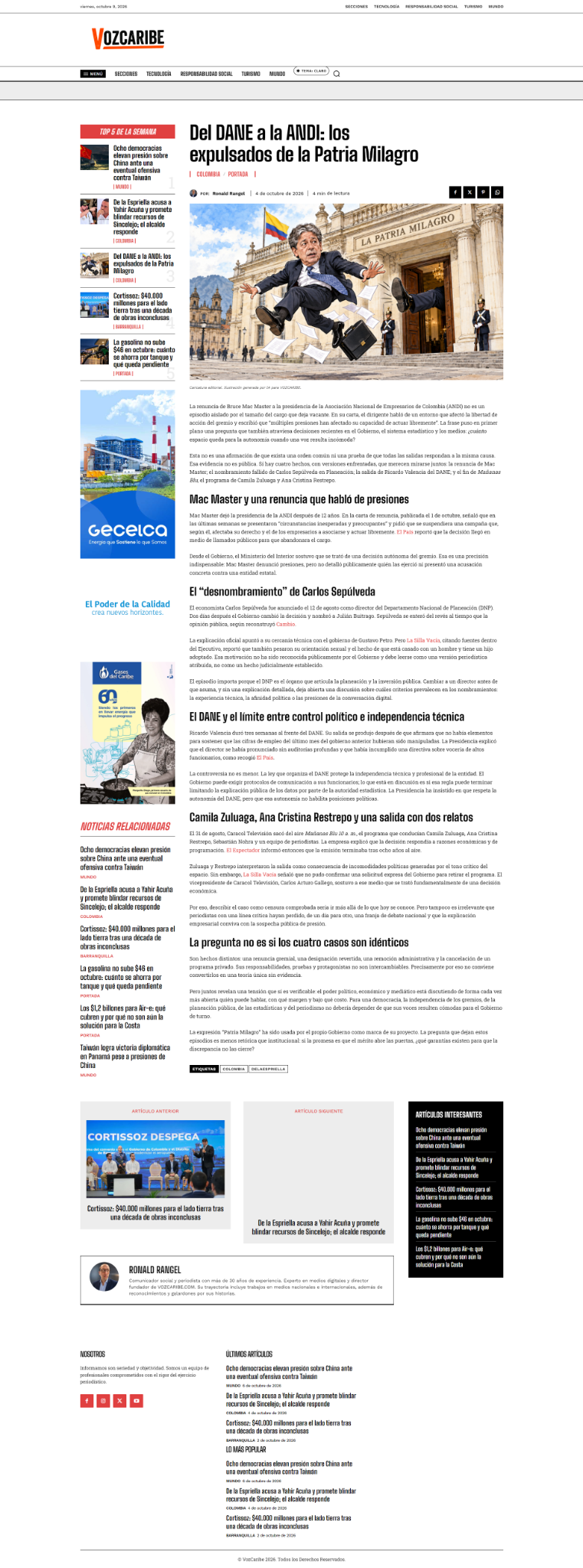 VOZCARIBE article page